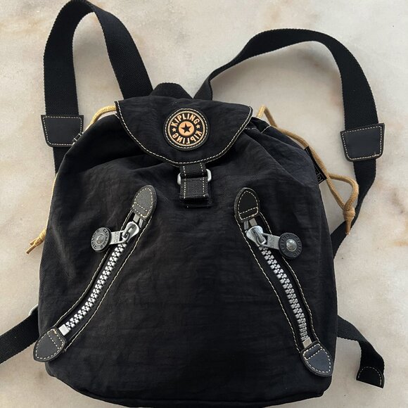 Kipling Vintage Black Mini-Backpack - Picture 1 of 8